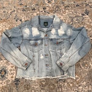 Wild Fable Light Blue Distressed Jean Jacket